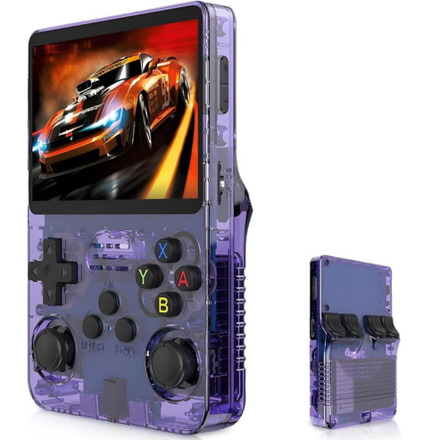 Console de jeu vidéo portable rétro R36S, écran IPS de 3.5 pouces, lecteur vidéo de poche portable pour enfants, 64 Go, plus de 10 000 jeux, système ArkOS